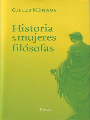 cover image of Historia de las mujeres filósofas